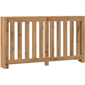 vidaXL Radiator Cover - Oak - Modern Slatted Design - Radiator Cover vidaXL Radiator Cover - Oak - Modern Slatted Design - Radiator Cover