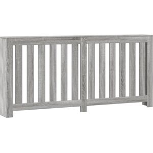 vidaXL Radiator Cover Grey Sonoma 175x20x82 cm Engineered Wood - Radiator Cover vidaXL Radiator Cover Grey Sonoma 175x20x82 cm Engineered Wood - Radiator Cover