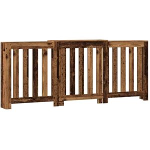 Housse de radiateur en vieux bois vidaXL - Étageres et protection moderne Housse de radiateur en vieux bois vidaXL - Étageres et protection moderne