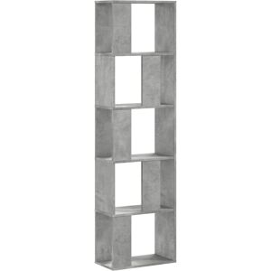 vidaXL 852774 Beton Grau 5-stöckiges Bücherregal - Bücherregal vidaXL 852774 Beton Grau 5-stöckiges Bücherregal - Bücherregal