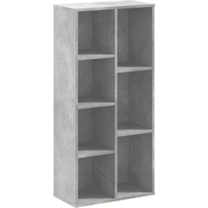 VidaXL Concrete Grey Bookcase - 7 Compartments Storage VidaXL Concrete Grey Bookcase - 7 Compartments Storage