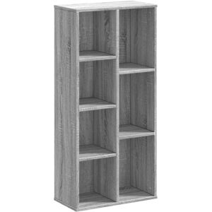 vidaXL Grijze Sonoma 50x25x105 cm Engineered Houten Boekenkast - Woonkamermeubel vidaXL Grijze Sonoma 50x25x105 cm Engineered Houten Boekenkast - Woonkamermeubel