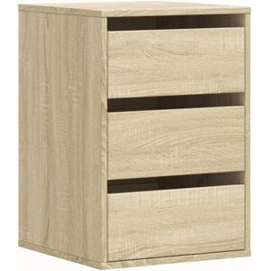 vidaXL Sonoma Oak Corner Chest of Drawers - 40x41x58 cm vidaXL Sonoma Oak Corner Chest of Drawers - 40x41x58 cm