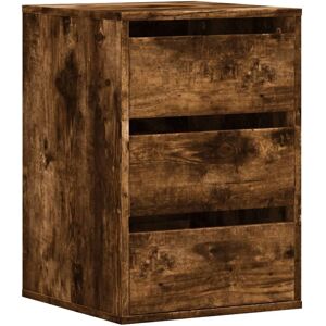 vidaXL Corner Chest of Drawers Smoked Oak - Storage Drawer Side - Corner Chest of Drawers vidaXL Corner Chest of Drawers Smoked Oak - Storage Drawer Side - Corner Chest of Drawers