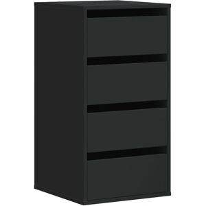 vidaXL Commode d'angle noire 40x41x76 cm Bois d'ingénierie - Corner Chest of Drawers vidaXL Commode d'angle noire 40x41x76 cm Bois d'ingénierie - Corner Chest of Drawers