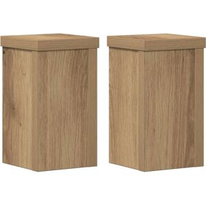 vidaXL Plant Stand 10x10x18 cm Brown - Plant Stand vidaXL Plant Stand 10x10x18 cm Brown - Plant Stand