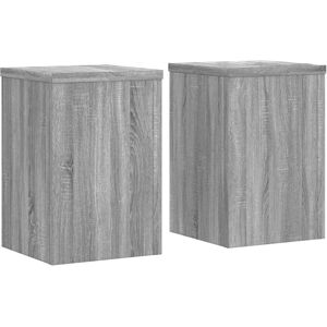 vidaXL Plant Stand 2 pcs Grey Sonoma - Plant Type vidaXL Plant Stand 2 pcs Grey Sonoma - Plant Type
