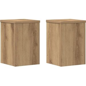 vidaXL Plant Stand 2 pcs Artisan Oak - Plant Stand vidaXL Plant Stand 2 pcs Artisan Oak - Plant Stand