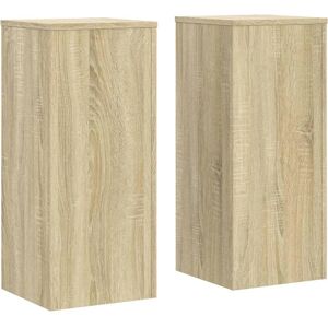 vidaXL Sonoma Oak Plant Stand 2 pcs - 30x30x70 cm Garden Plant Holder vidaXL Sonoma Oak Plant Stand 2 pcs - 30x30x70 cm Garden Plant Holder