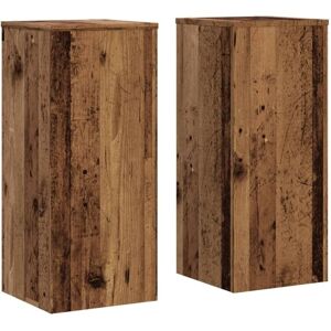 VidaXL Old Wood Plant Stand 30x30x70 cm - Plant Stand VidaXL Old Wood Plant Stand 30x30x70 cm - Plant Stand