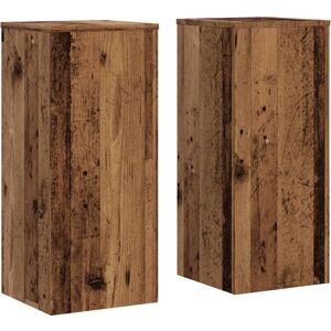 VidaXL Old Wood Plant Stand 30x30x70 cm - Plant Stand VidaXL Old Wood Plant Stand 30x30x70 cm - Plant Stand