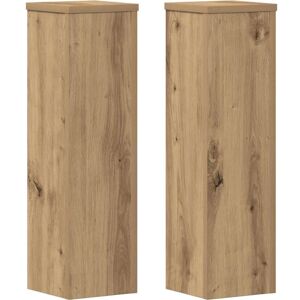 vidaXL Plant Stand 2pcs Artisan oak - Indoor Plant Holder - Plant Type vidaXL Plant Stand 2pcs Artisan oak - Indoor Plant Holder - Plant Type