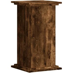 vidaXL Plant Stand Smoked Oak 33x33x60 cm - Plant Holder for Outdoors vidaXL Plant Stand Smoked Oak 33x33x60 cm - Plant Holder for Outdoors