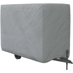 VIDAXL Horse Trailer Cover 376x168x240 cm Gray - Horse Trailer Cover VIDAXL Horse Trailer Cover 376x168x240 cm Gray - Horse Trailer Cover