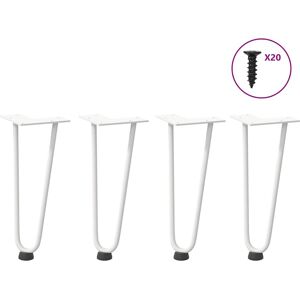 vidaXL 4012417 Weiße Haarpin Tischbeine 30cm - Tischbein vidaXL 4012417 Weiße Haarpin Tischbeine 30cm - Tischbein