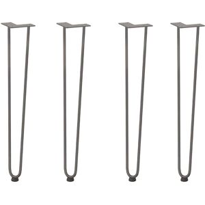 vidaXL Table Legs 72 cm Solid Steel Brown - Table Legs vidaXL Table Legs 72 cm Solid Steel Brown - Table Legs