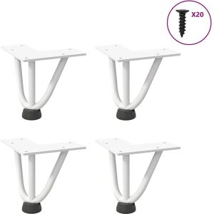vidaXL Witte haarpinnen tafelpoten 30 cm - Tafelpoten vidaXL Witte haarpinnen tafelpoten 30 cm - Tafelpoten