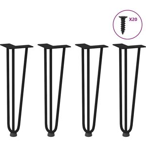 vidaXL 4012440 Stahl Haarnadel Tischbeine 4 pcs - Tischbeine vidaXL 4012440 Stahl Haarnadel Tischbeine 4 pcs - Tischbeine