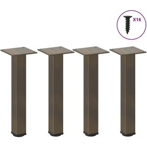 vidaXL Couchtischbeine Stahl 42-44 cm Braun - Couchtisch Beinstock vidaXL Couchtischbeine Stahl 42-44 cm Braun - Couchtisch Beinstock