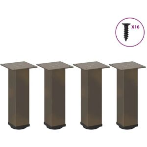 vidaXL Couchtischbeine Natürlicher Stahl 42-44 cm - Kaffeetisch vidaXL Couchtischbeine Natürlicher Stahl 42-44 cm - Kaffeetisch