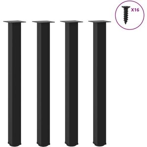 vidaXL 4012476 Zwarte stalen salontafelpoten - Poten voor salontafel vidaXL 4012476 Zwarte stalen salontafelpoten - Poten voor salontafel