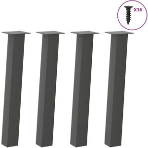 vidaXL Couchtischbeine 4 Stück Anthrazit 72 cm Stahl vidaXL Couchtischbeine 4 Stück Anthrazit 72 cm Stahl