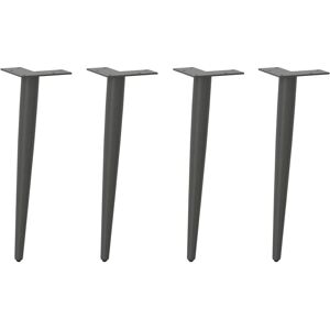 Pieds de table coniques vidaXL - Table - Anthracite - Acier - Publicité Pieds de table coniques vidaXL - Table - Anthracite - Acier - Publicité