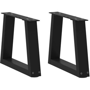 vidaXL V-formet stålbordben - 2 dele - Sort vidaXL V-formet stålbordben - 2 dele - Sort