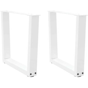 vidaXL V-Shape White Dining Table Legs - Dining Table vidaXL V-Shape White Dining Table Legs - Dining Table