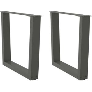 Pieds de Table en V vidaXL - Table à Manger - Acier - Anthracite - Publicité Pieds de Table en V vidaXL - Table à Manger - Acier - Anthracite - Publicité