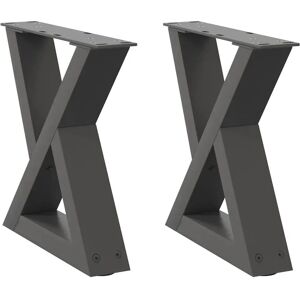 vidaXL Coffee Table Legs - Anthracite - 40x(30-31.3) cm vidaXL Coffee Table Legs - Anthracite - 40x(30-31.3) cm