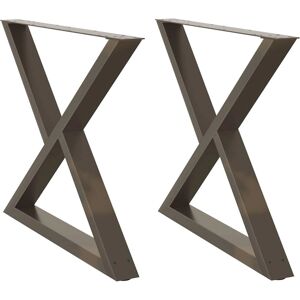 vidaXL Coffee Table Legs - Adjustable Black Steel Legs for Dining Table vidaXL Coffee Table Legs - Adjustable Black Steel Legs for Dining Table