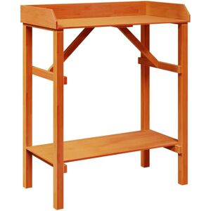 vidaXL Garden Planting Table - Acacia 75x40x90 cm - Garden Planting Table vidaXL Garden Planting Table - Acacia 75x40x90 cm - Garden Planting Table