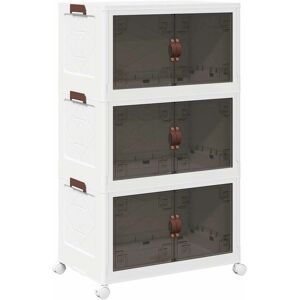 vidaXL Boîte de Rangement Empilable avec Roues 3 Niveaux 75 L - Boîte de Rangement - Publicité vidaXL Boîte de Rangement Empilable avec Roues 3 Niveaux 75 L - Boîte de Rangement - Publicité