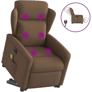 Chaise d'accent VidaXL - Marron - Reclinable - Massage - Relevage - Publicité Chaise d'accent VidaXL - Marron - Reclinable - Massage - Relevage - Publicité