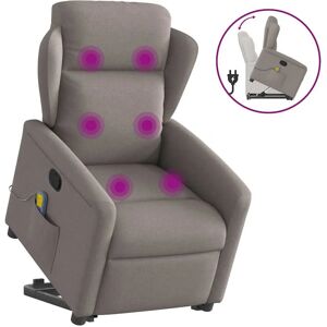 VidaXL Accentsessel - Grau Taupe - Elektrischer Relaxsessel VidaXL Accentsessel - Grau Taupe - Elektrischer Relaxsessel