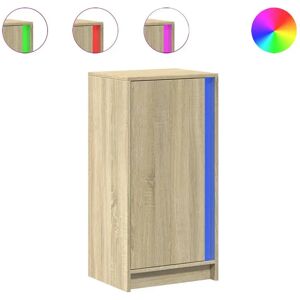 vidaXL Sonoma Eiche LED Sideboard - Wohnzimmer Stauraum vidaXL Sonoma Eiche LED Sideboard - Wohnzimmer Stauraum