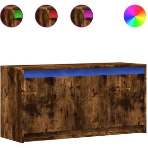 vidaXL TV-Schrank mit LED – Räuchereiche - Unterhaltungszentrum vidaXL TV-Schrank mit LED – Räuchereiche - Unterhaltungszentrum