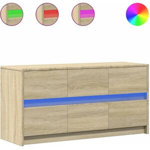 vidaXL TV cabinet with LED Sonoma Oak - TV cabinet vidaXL TV cabinet with LED Sonoma Oak - TV cabinet