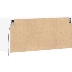 vidaXL 852292 White TV Wall Cabinet with LED Lights - TV cabinet vidaXL 852292 White TV Wall Cabinet with LED Lights - TV cabinet