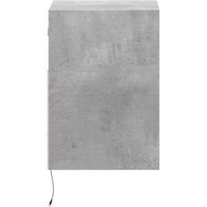 vidaXL TV Wall Cabinet with LED Lights Concrete Grey - TV Cabinet vidaXL TV Wall Cabinet with LED Lights Concrete Grey - TV Cabinet