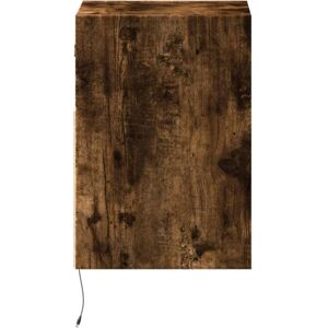 vidaXL 852338 TV Cabinet - Smoked Oak with LED Lights vidaXL 852338 TV Cabinet - Smoked Oak with LED Lights