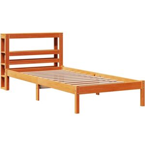 vidaXL Bed Frame with Headboard - 75x190 cm - Solid Pine Wood vidaXL Bed Frame with Headboard - 75x190 cm - Solid Pine Wood