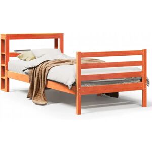 vidaXL Sengeramme voks brun 180x200 cm - Rammemateriale vidaXL Sengeramme voks brun 180x200 cm - Rammemateriale