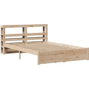 vidaXL Bed Frame with Headboard - 160x200cm Solid Pine Wood vidaXL Bed Frame with Headboard - 160x200cm Solid Pine Wood