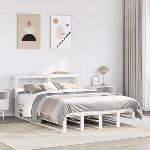 vidaXL Bed Frame White 140x200 cm with Headboard - Bed Type vidaXL Bed Frame White 140x200 cm with Headboard - Bed Type