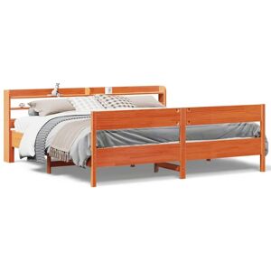 vidaXL Bed Frame & Headboard - Super King 180x200 - Solid Pine Wood vidaXL Bed Frame & Headboard - Super King 180x200 - Solid Pine Wood