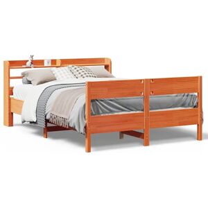 vidaXL Bed Frame with Headboard - Rustic Solid Pine 120x200 cm vidaXL Bed Frame with Headboard - Rustic Solid Pine 120x200 cm