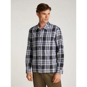 CALVIN KLEIN - TWILL CHECK SNAPS OVERSHIRT - Schwarz - L - Overshirt CALVIN KLEIN - TWILL CHECK SNAPS OVERSHIRT - Schwarz - L - Overshirt