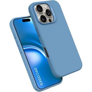 Coque arrière en silicone bleu pour iPhone 16 Pro Max avec MagSafe - Publicité Coque arrière en silicone bleu pour iPhone 16 Pro Max avec MagSafe - Publicité